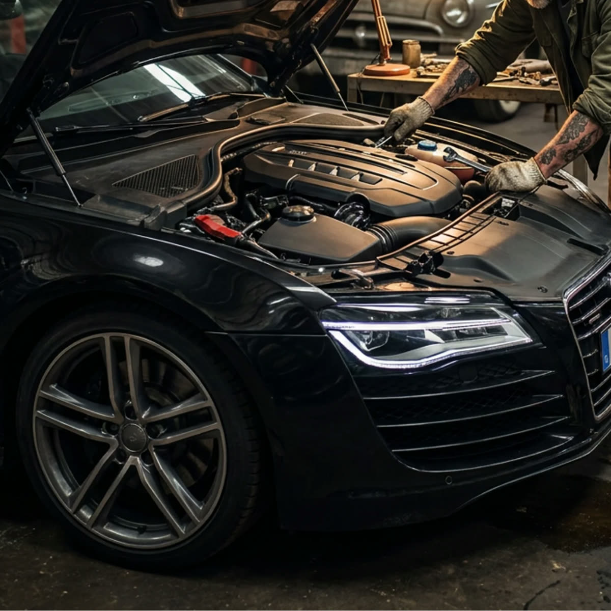 Sportwagen in der Werkstatt – Tuning und Fahrwerk